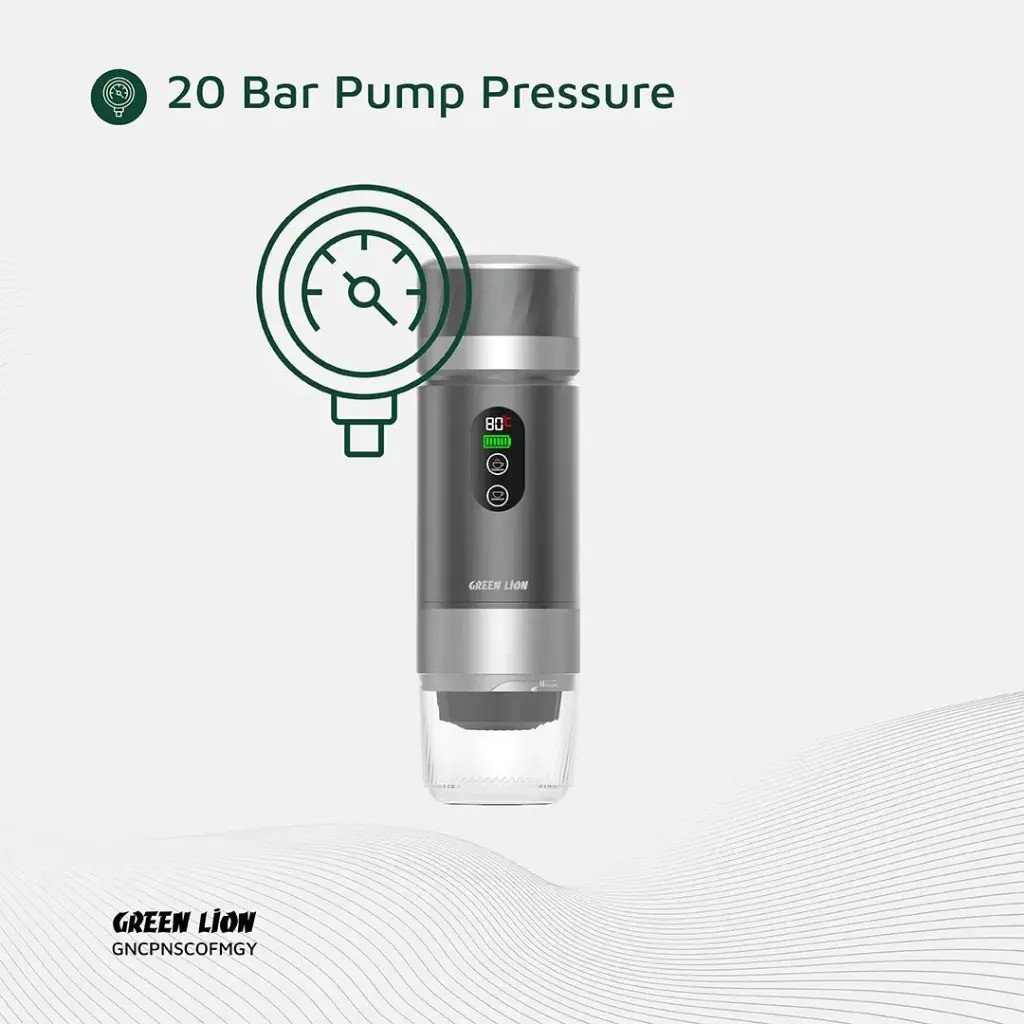 Green Lion Campinas Portable Coffee Maker 80mL – Gray 2