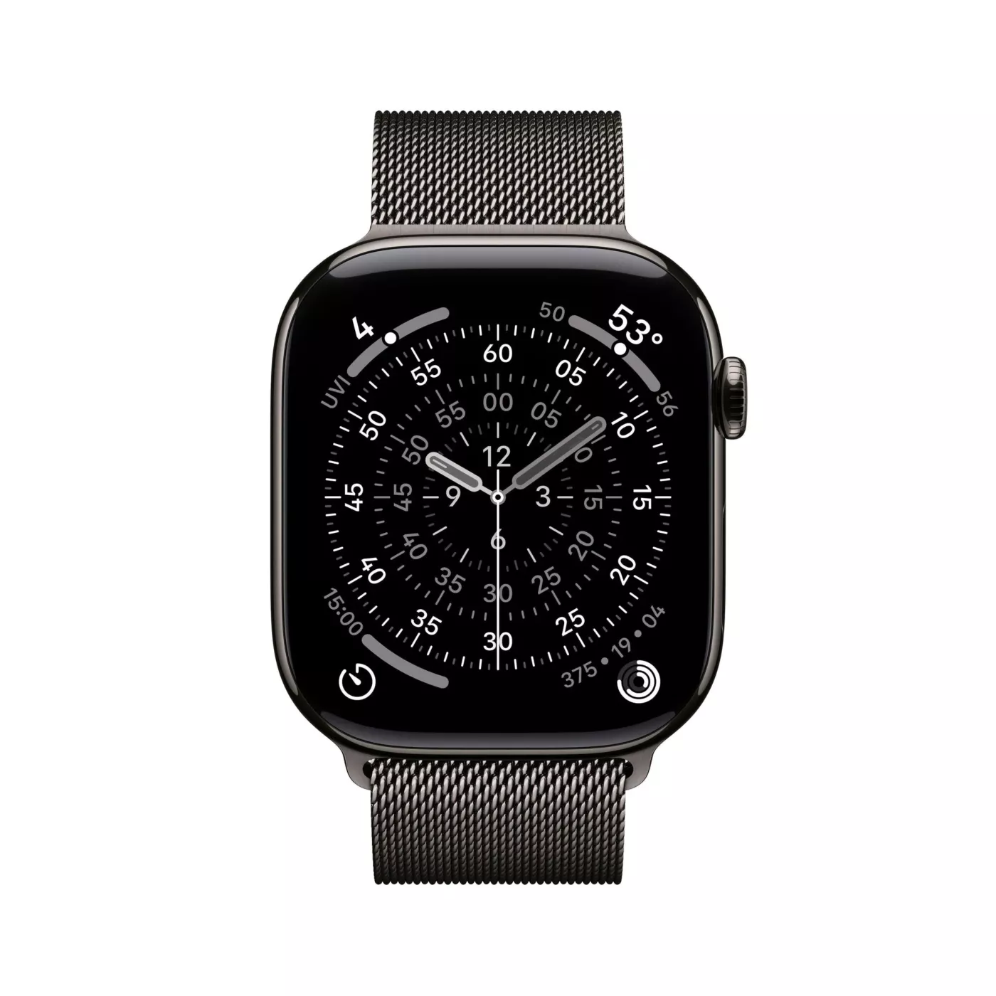 Apple Watch Series 11 GPS + Cellular Milanese Loop - GPS + Cellular / 46mm / Titanium / S/M - Slate / Slate