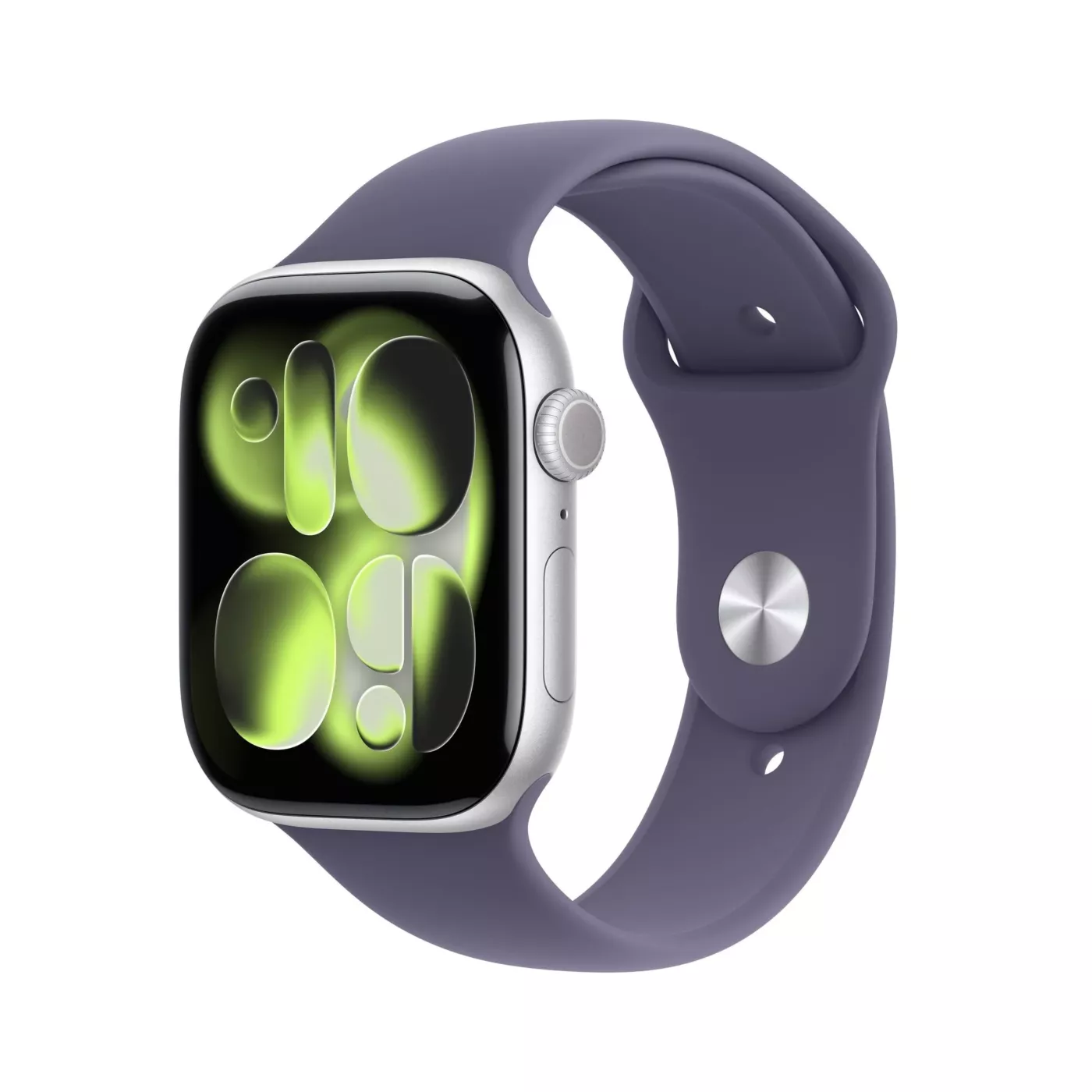Apple Watch Series 11 Sport Band - GPS + Cellular / 46mm / Aluminium / M/L - Silver / Purple Fog