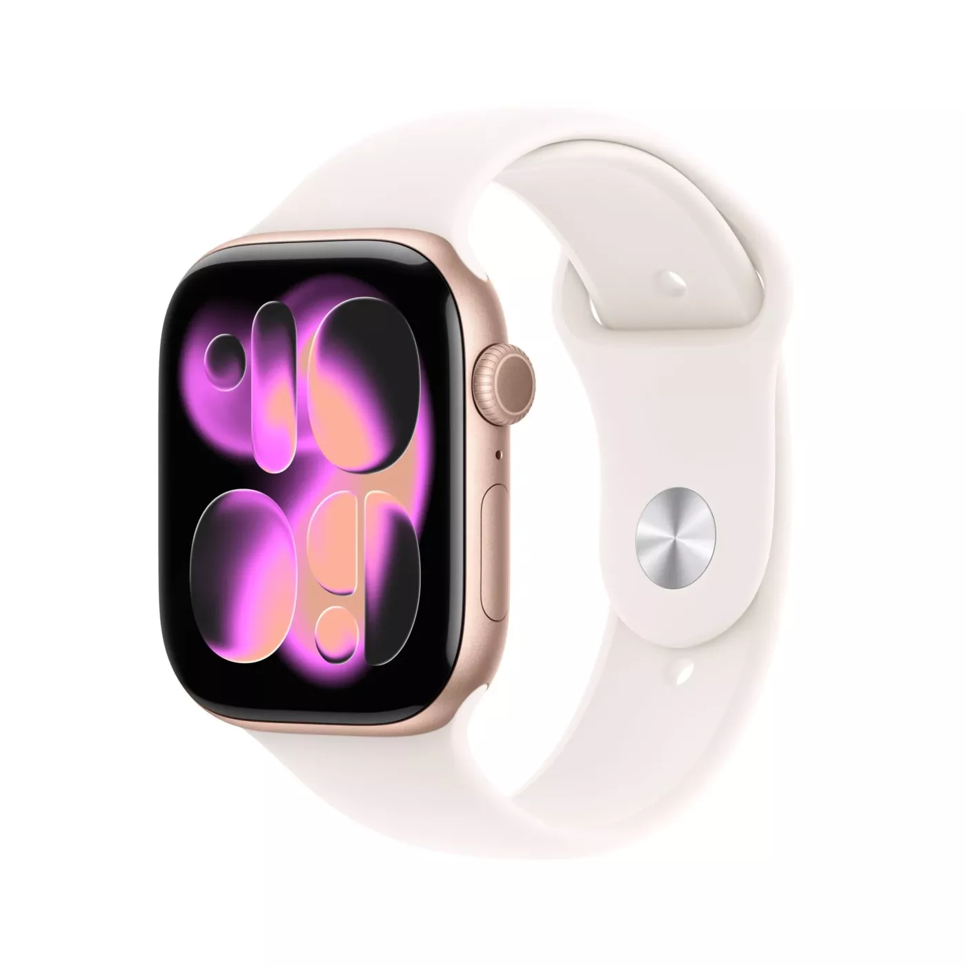 Apple Watch Series 11 Sport Band - GPS + Cellular / 46mm / Aluminium / M/L - Rose Gold / Light Blush