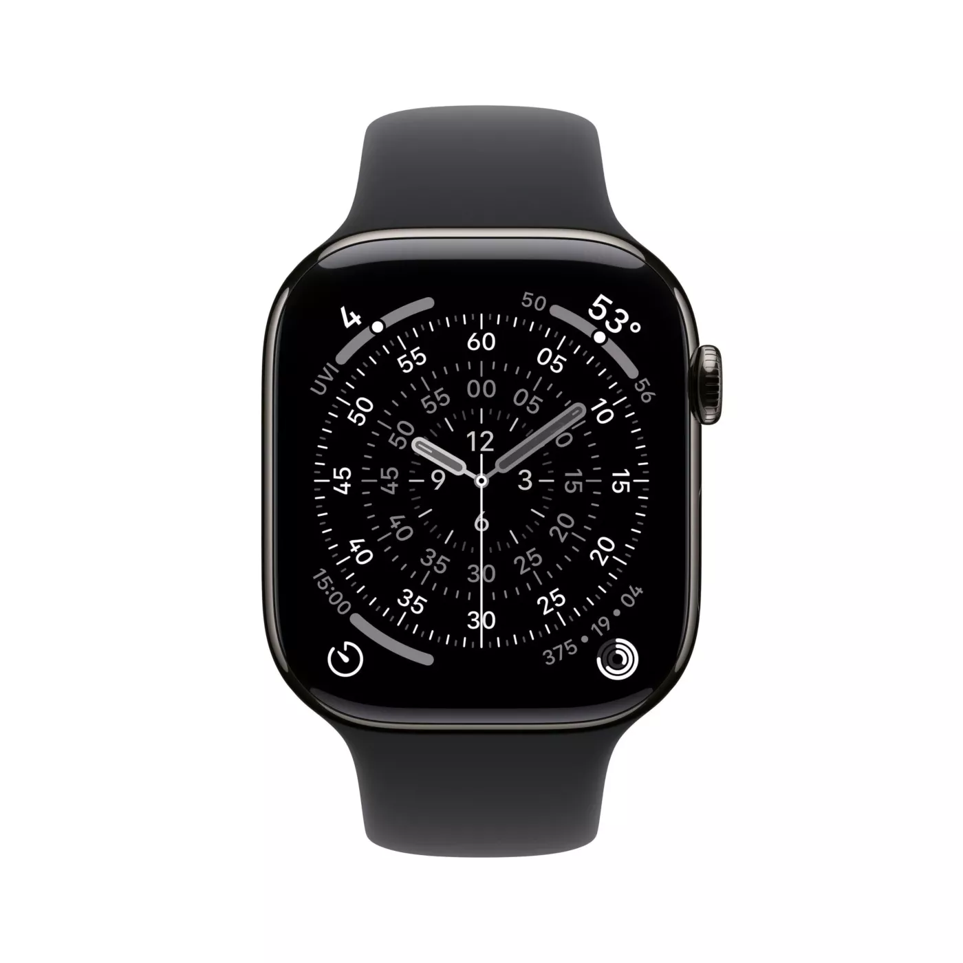 ساعة Apple سلسلة 11 سوار رياضي - GPS + خلوي / 46mm / تيتانيوم / M/L 2