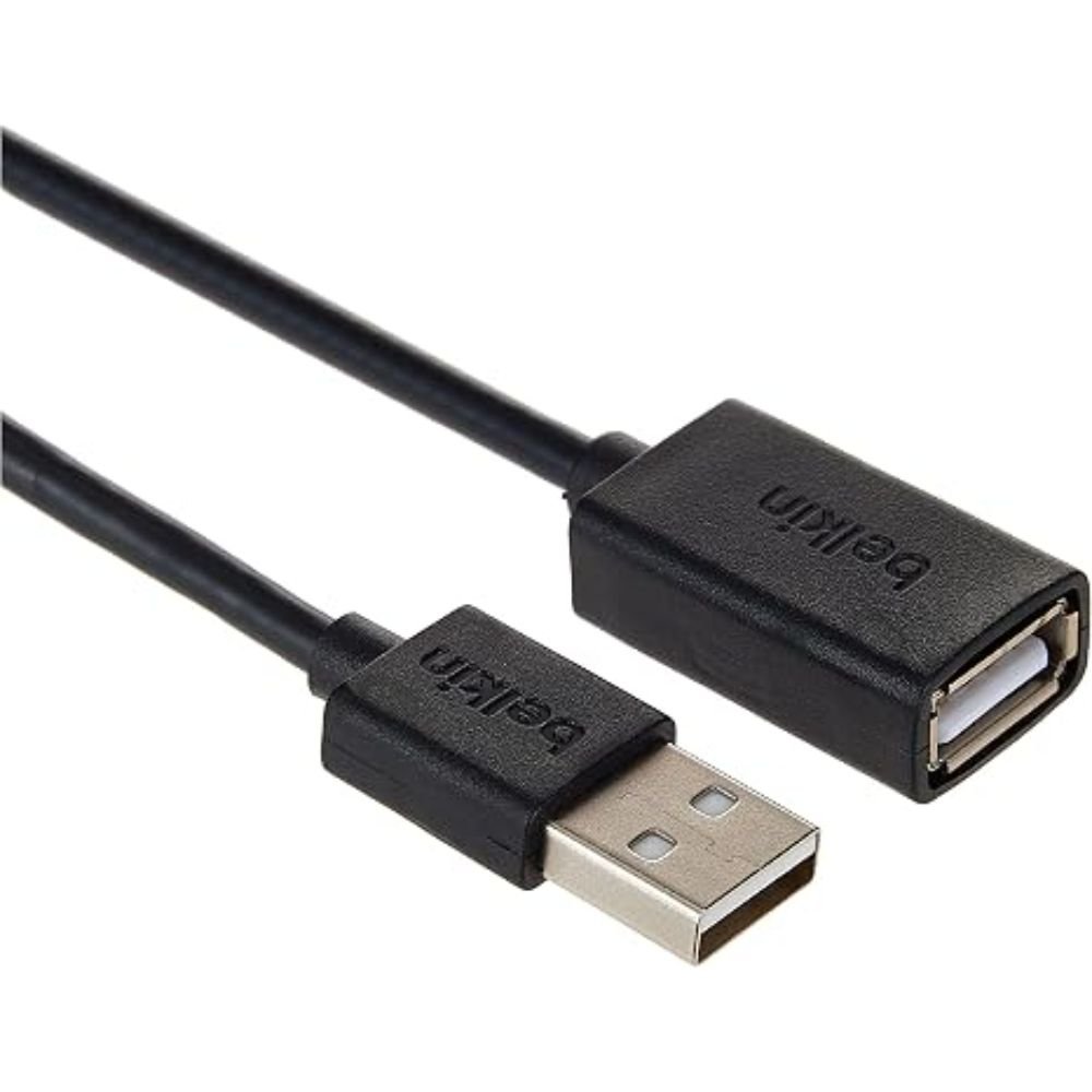 بيلكين كابل تمديد USB-A إلى USB-A (أنثى) 6 قدم - أسود