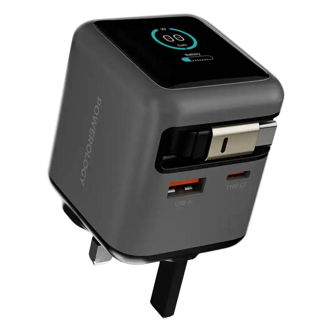 Powerology Halo Dual-Port Gan Charger